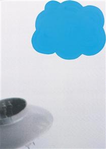Flying Saucer and Cloud (Blue) - John Baldessari