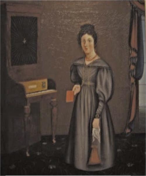 Woman Before a Pianoforte, 1831 - John Bradley