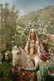 Queen Guinevre's Maying - John Collier