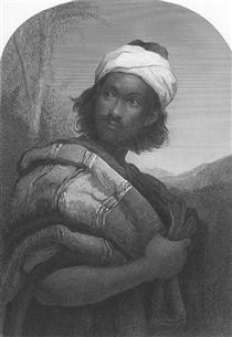 Moorish Chief Engraving - Джон Эверетт Милле