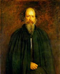 Lord Alfred Tennyson'ın Portresi - John Everett Millais