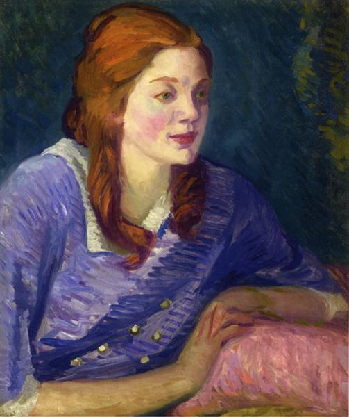 Carol with Red Curls, 1913 - Джон Френч Слоан