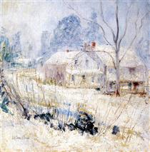 Country House in Winter - Джон Генри Твахтман (Tуоктмен)