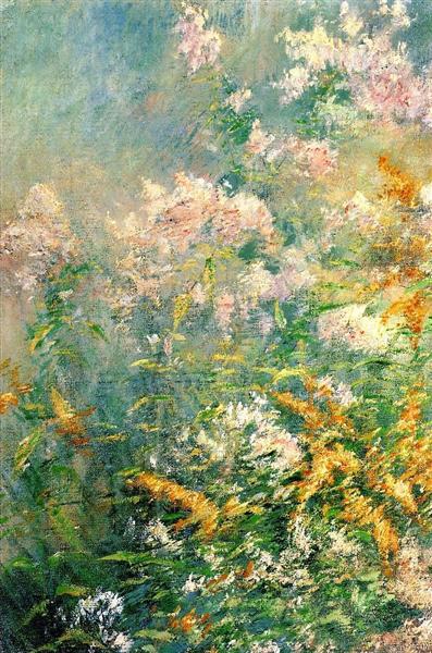 Meadow Flowers (Golden Rod and Wild Aster), c.1892 - Джон Генри Твахтман (Tуоктмен)