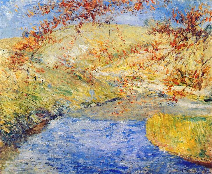 The Winding Brook, 1887 - 1890 - Джон Генри Твахтман (Tуоктмен)