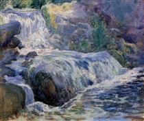 Waterfall - John Henry Twachtman