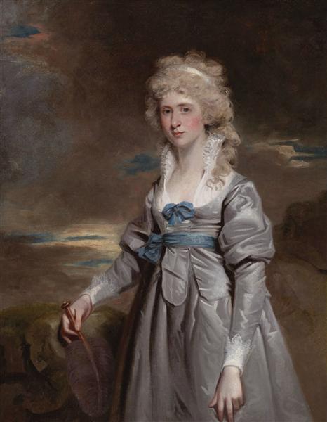 Portrait of Charlotte Walsingham, Lady Fitzgerald - Джон Хопнер