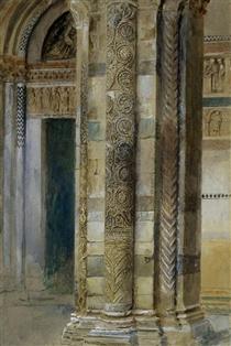 Interior of Lucca Cathedral - John Ruskin