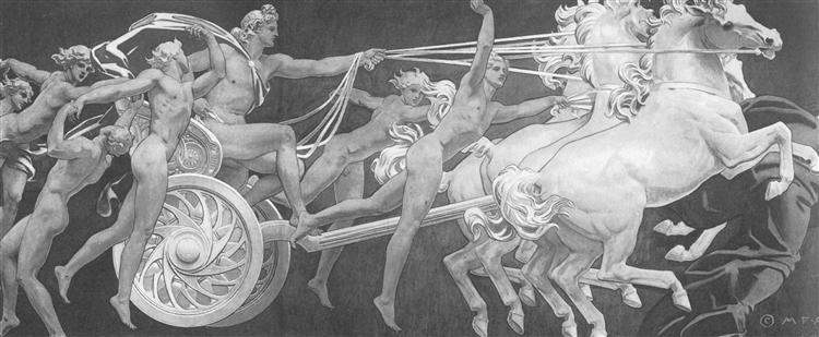 Apollo in His Chariot with the Hours, 1921 - 1925 - Джон Сінгер Сарджент