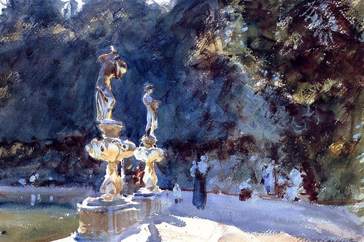 Florence Fountain, Boboli Gardens, c.1906 - c.1907 - Джон Сингер Сарджент