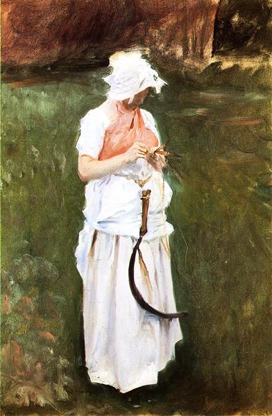 Girl with a Sickle, 1885 - Джон Сингер Сарджент