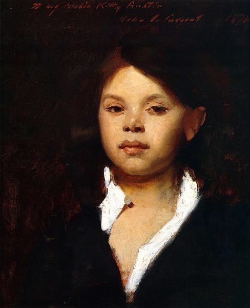 Head of an Italian Girl, c.1878 - Джон Сінгер Сарджент