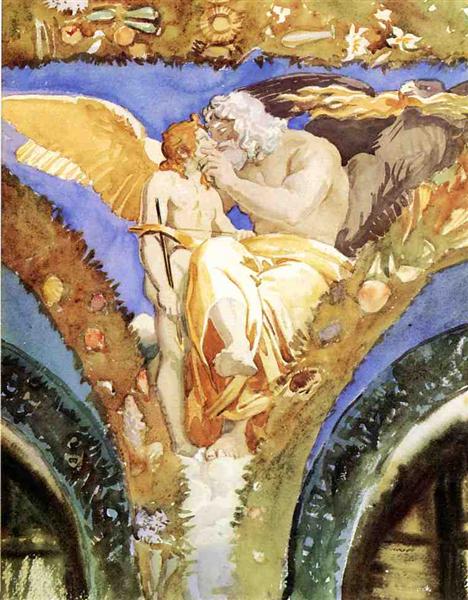 Jupiter Beseeching Eros, c.1906 - c.1907 - John Singer Sargent