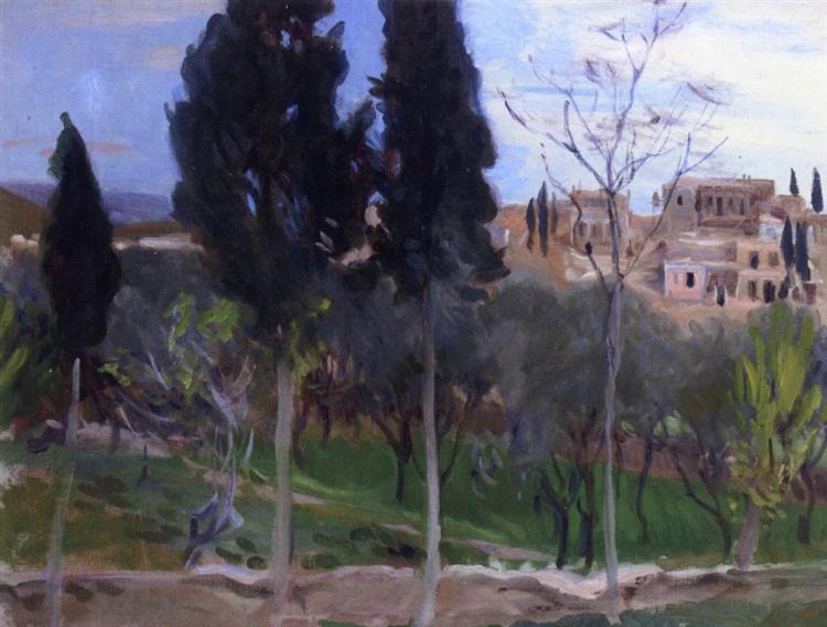 Mediterranean Landscape, 1901 - 1907 - Джон Сингер Сарджент