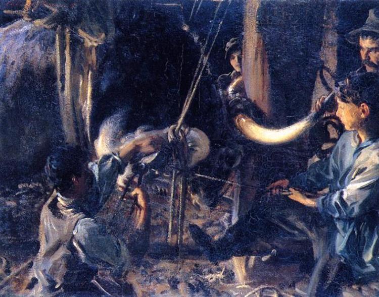 Shoeing the Ox, c.1910 - 薩金特