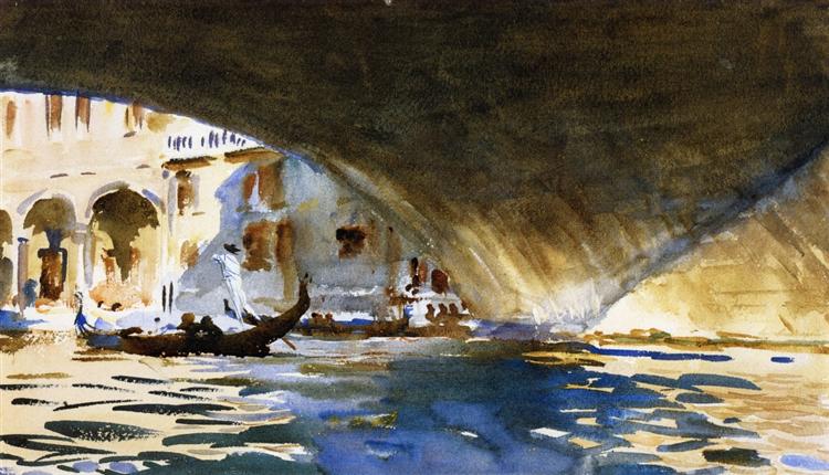 Under the Rialto Bridge, c.1909 - Джон Сингер Сарджент