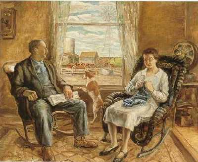 My Mother and Father, 1929 - John Steuart Curry