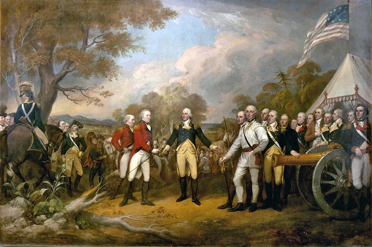 The Surrender of General Burgoyne, 1821 - Джон Трамбулл