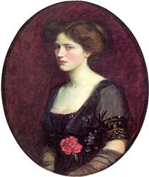 Portrait of Mrs.Charles Schreiber - 约翰·威廉姆·沃特豪斯