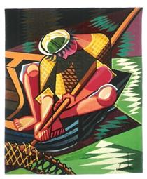 The fisherman, tapestry - Almada Negreiros