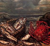 Fish and Crab - Jose Gutierrez Solana