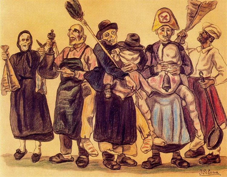 The Carnival, 1928 - Хосе Гутьеррес Солана