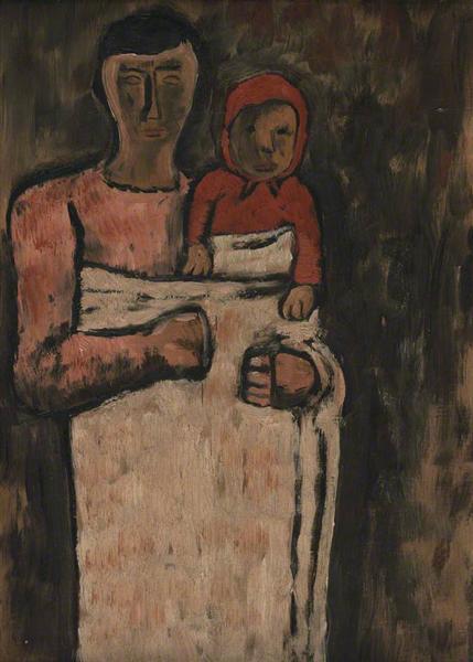 Mother and Child, 1945 - Джозеф Херман