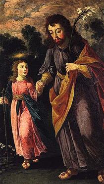 Святий Йосип з немовлям - Хосефа де Обідос