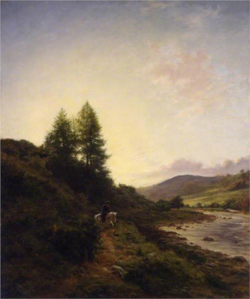 On the Dee near Woodend, Aberdeenshire, 1867 - Джозеф Фаркухарсон