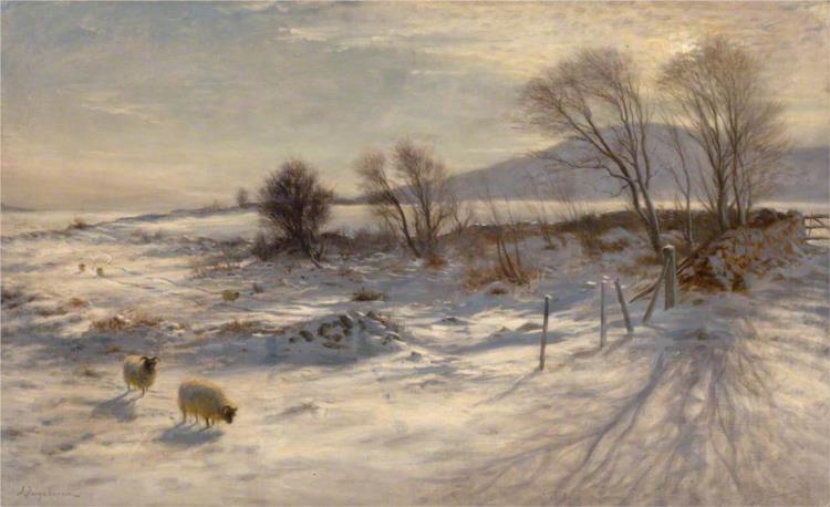 When snow the pasture sheets, 1915 - Джозеф Фаркухарсон