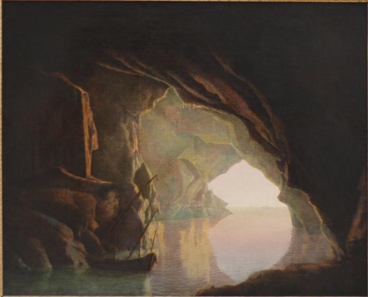 A Grotto in the Gulf of Salerno, Sunset, c.1780 - c.1781 - Joseph Wright