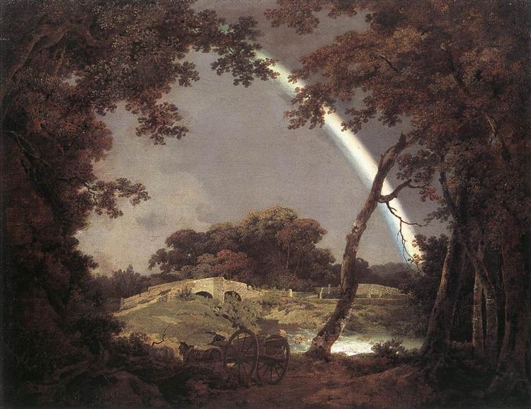 Landscape with a Rainbow, 1794 - Joseph Wright