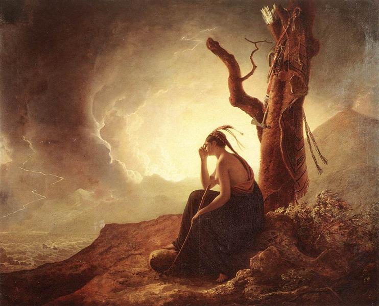 Widow of an Indian Chief, 1785 - Joseph Wright of Derby