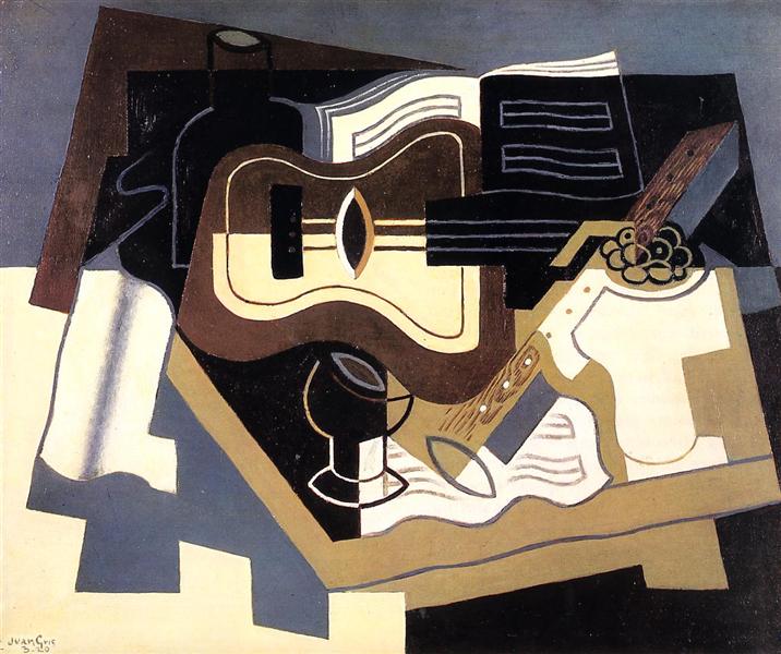 Guitar and Clarinet, 1920 - 胡安·格里斯