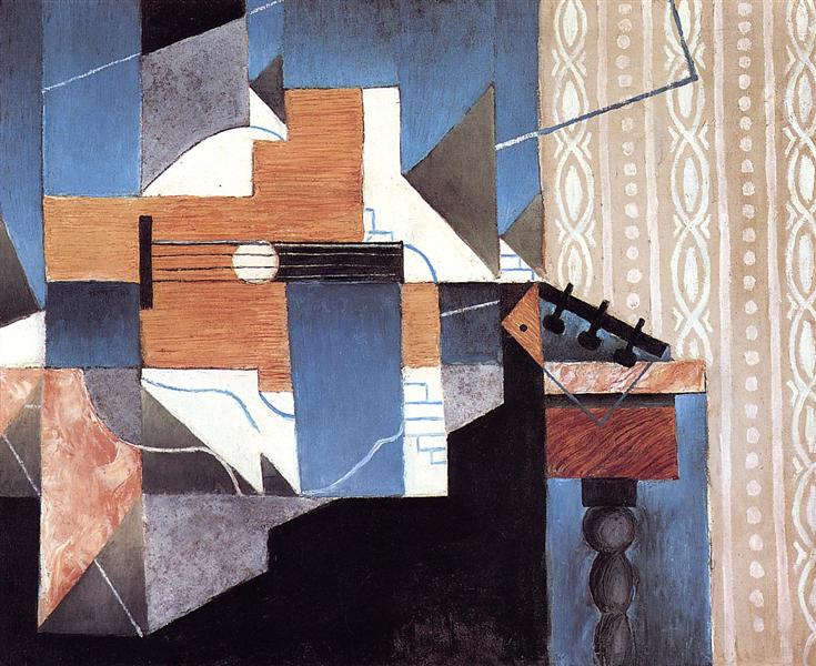 Guitar on the Table, 1913 - Хуан Грис
