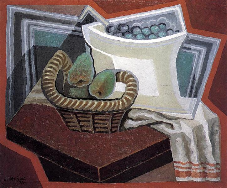 The Basket of Pears, 1925 - 胡安·格里斯