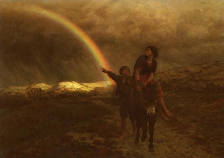 Rainbow, 1883 - Jules Breton