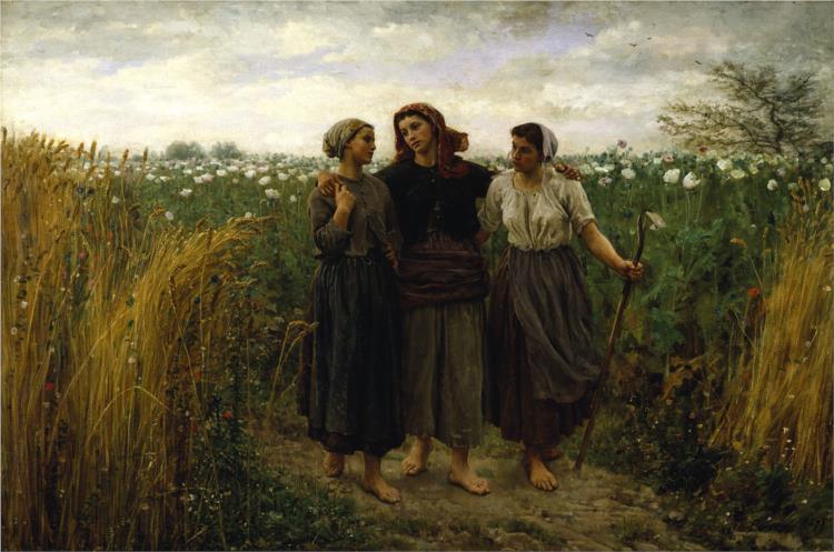 Returning from the Fields, 1871 - Jules Breton