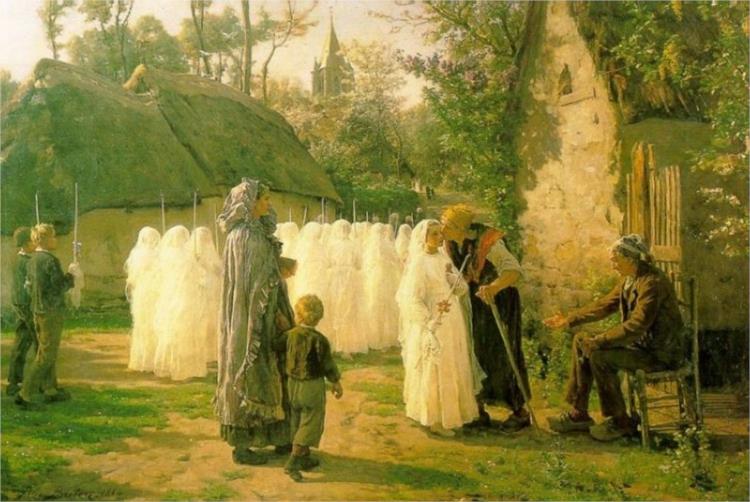 The Communicants, 1884 - Жюль Бретон