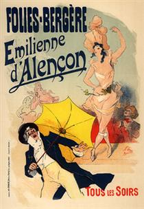 Folies Bergères, Emilienne d'Alençon - Jules Chéret