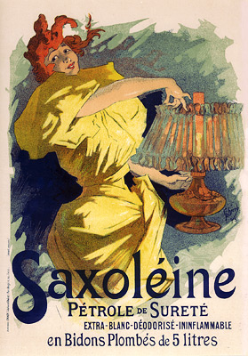 Saxoléine, Pétrole de sureté, 1895 - Jules Chéret