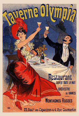 Taverne Olympia, Restaurant, 1896 - Jules Chéret