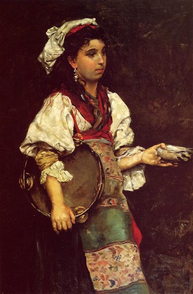 Spanish Girl, 1875 - Юлиус Леблан Стюарт