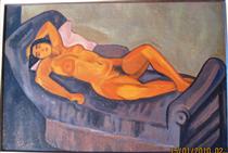 Hommage a Modigliani [Nude] - Georges Annenkov