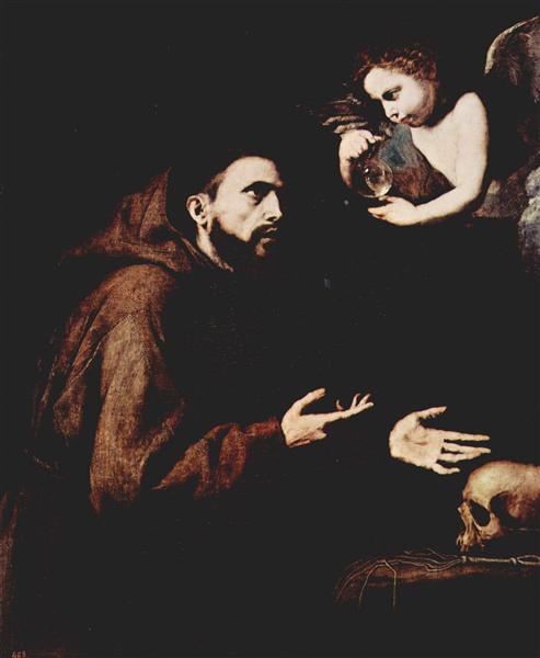 Vision of St. Francis of Assisi, 1638 - Хосе де Рибера