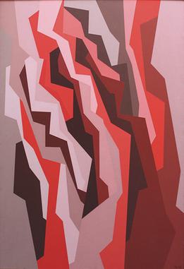 Orange, Red, Umber, 1958 - Karl Benjamin