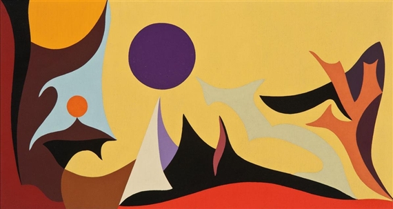 Yellow Landscape, 1953 - Карл Бенджамін