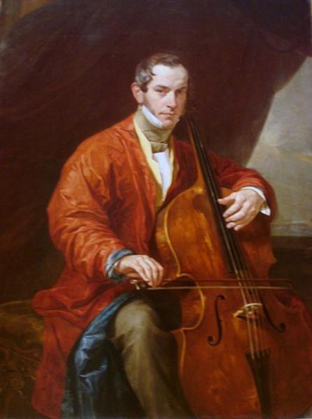 Portrait of a Musician M. Vielgorsky, 1828 - Karl Briulov