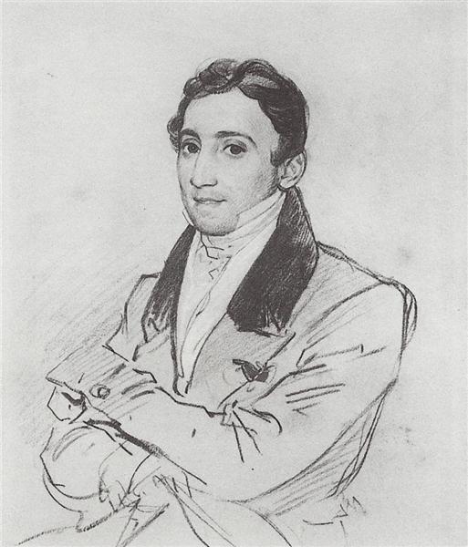 Портрет Ф.Д.Гверацци, 1827 - 1830 - Карл Брюллов