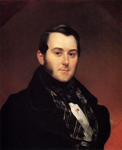 Portrait of I. A. Beck, c.1839 - Karl Pawlowitsch Brjullow